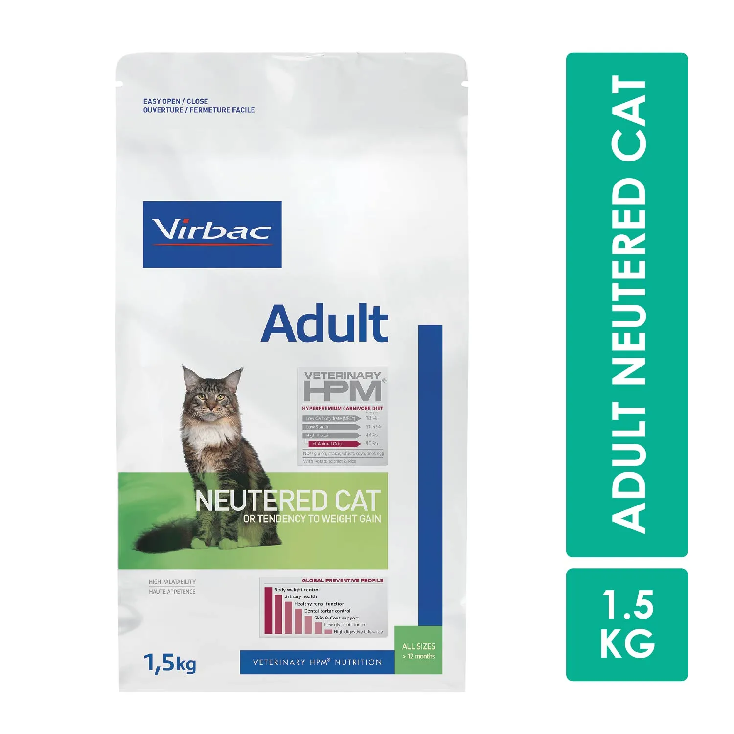 Alimento Gato Seco Adulto Castrado Virbac