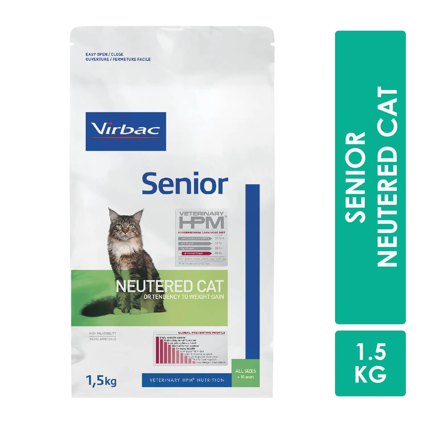 Alimento Gato Seco Senior Castrado Virbac