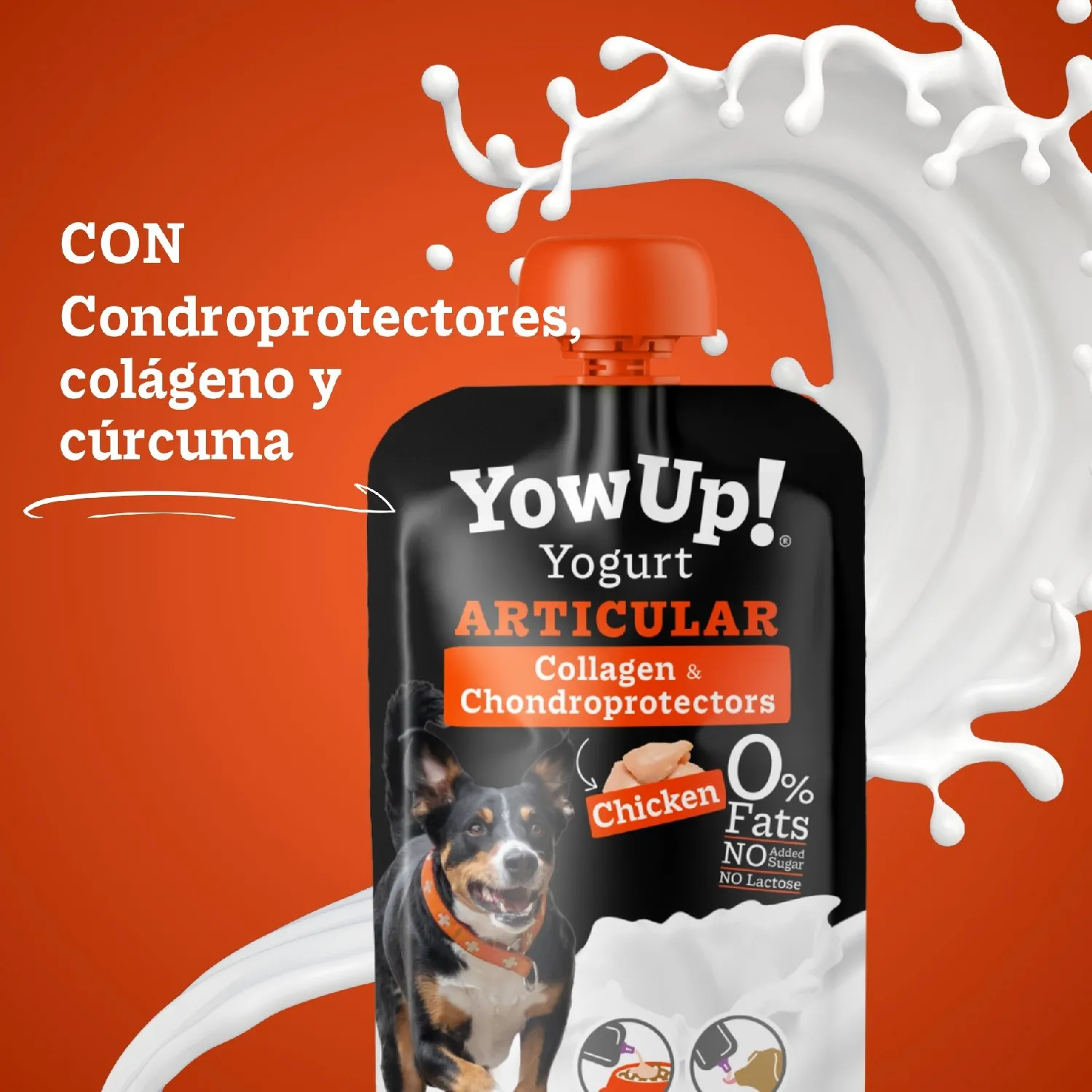 Bocadillo Perro Pollo  Colageno Sin Lactosa Yow Up!