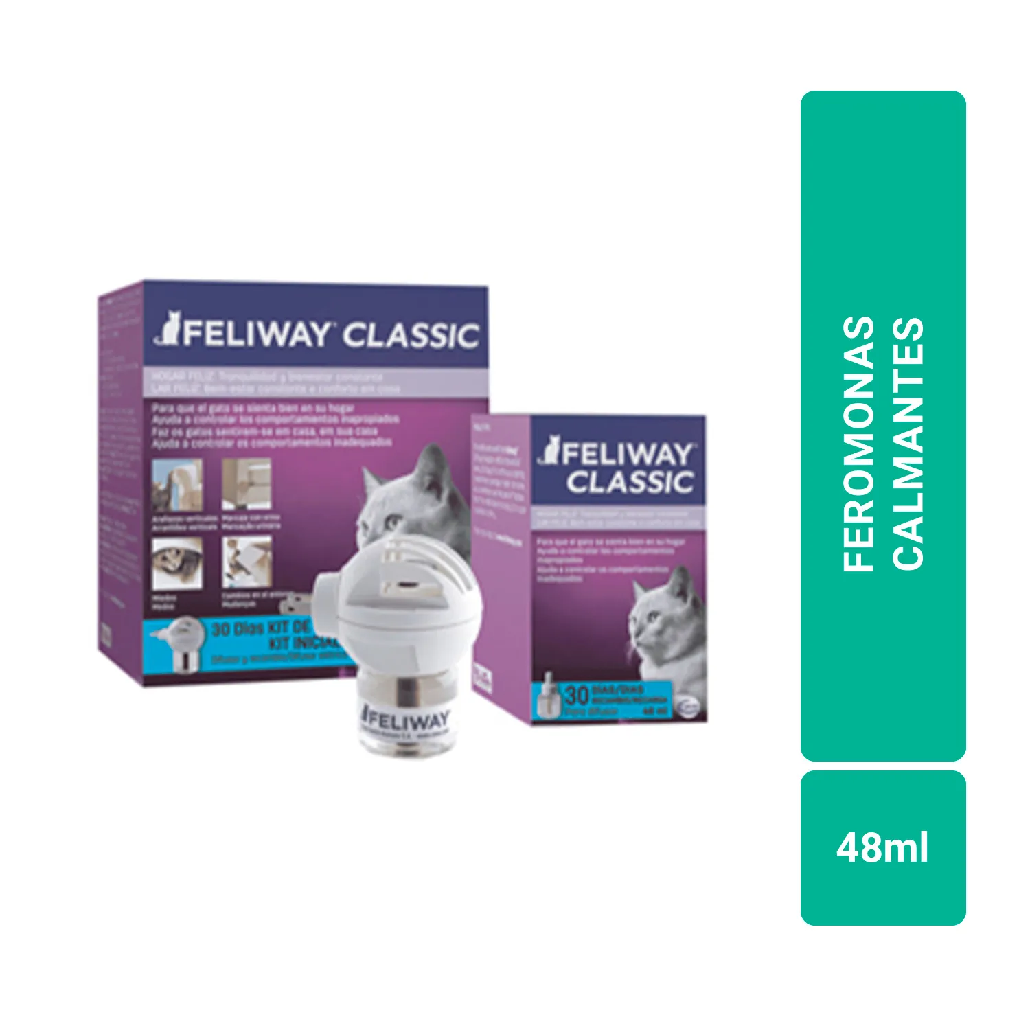 Feromonas Para Gato  Kit Clásico Difusor  Feliway