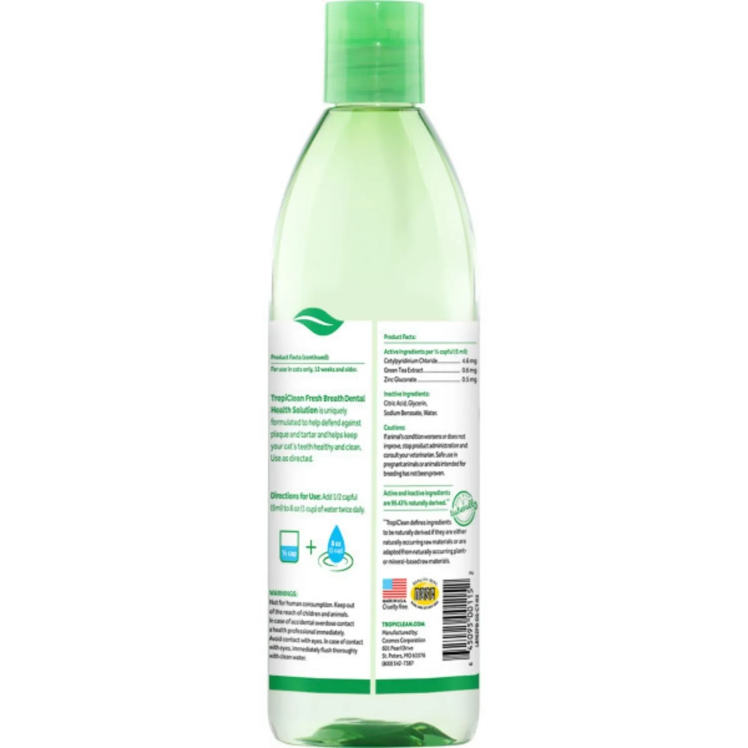Aditivo Oral Para Agua Gato Tropiclean