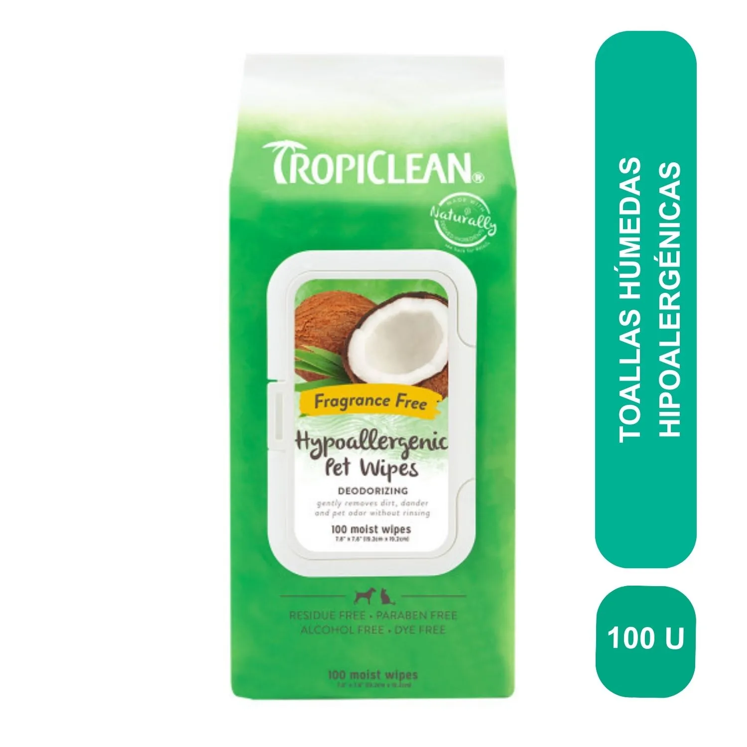 Toallas  Húmedas Hipoalergénicas Tropiclean