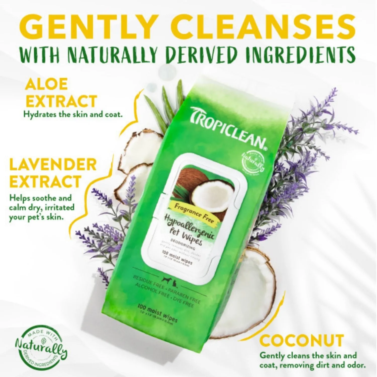 Toallas  Húmedas Hipoalergénicas Tropiclean