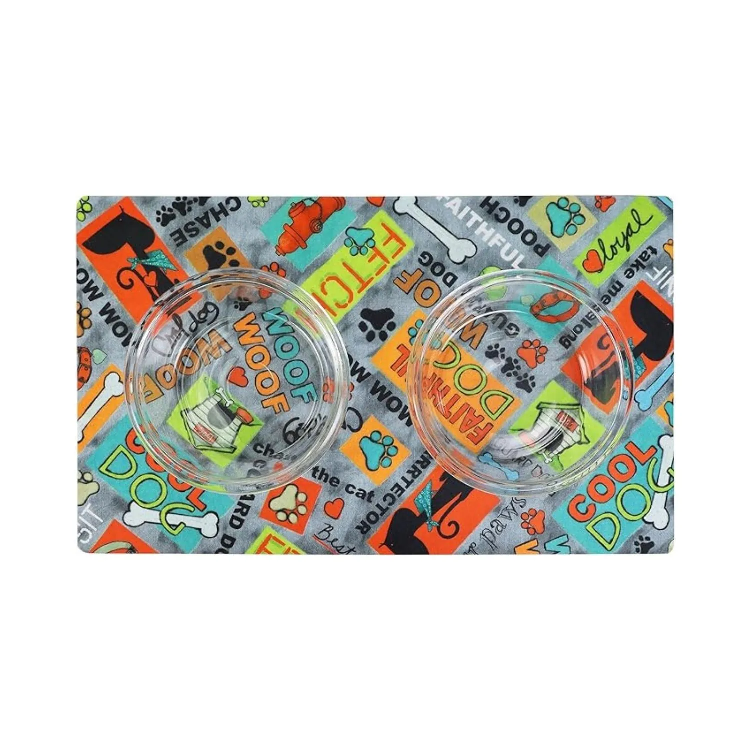 Alfombra Para Comedero Cool Dog Gris Dry Mate