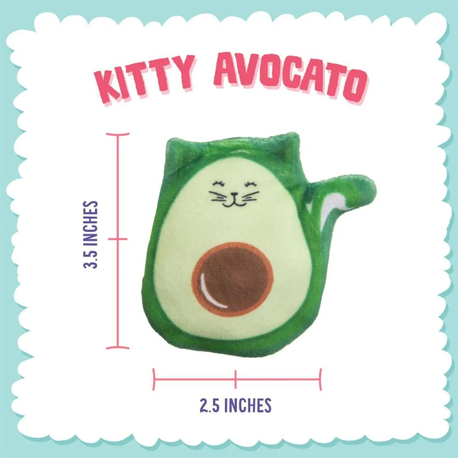 Peluche Gato Con Canip Kitty Avocato Snugarooz