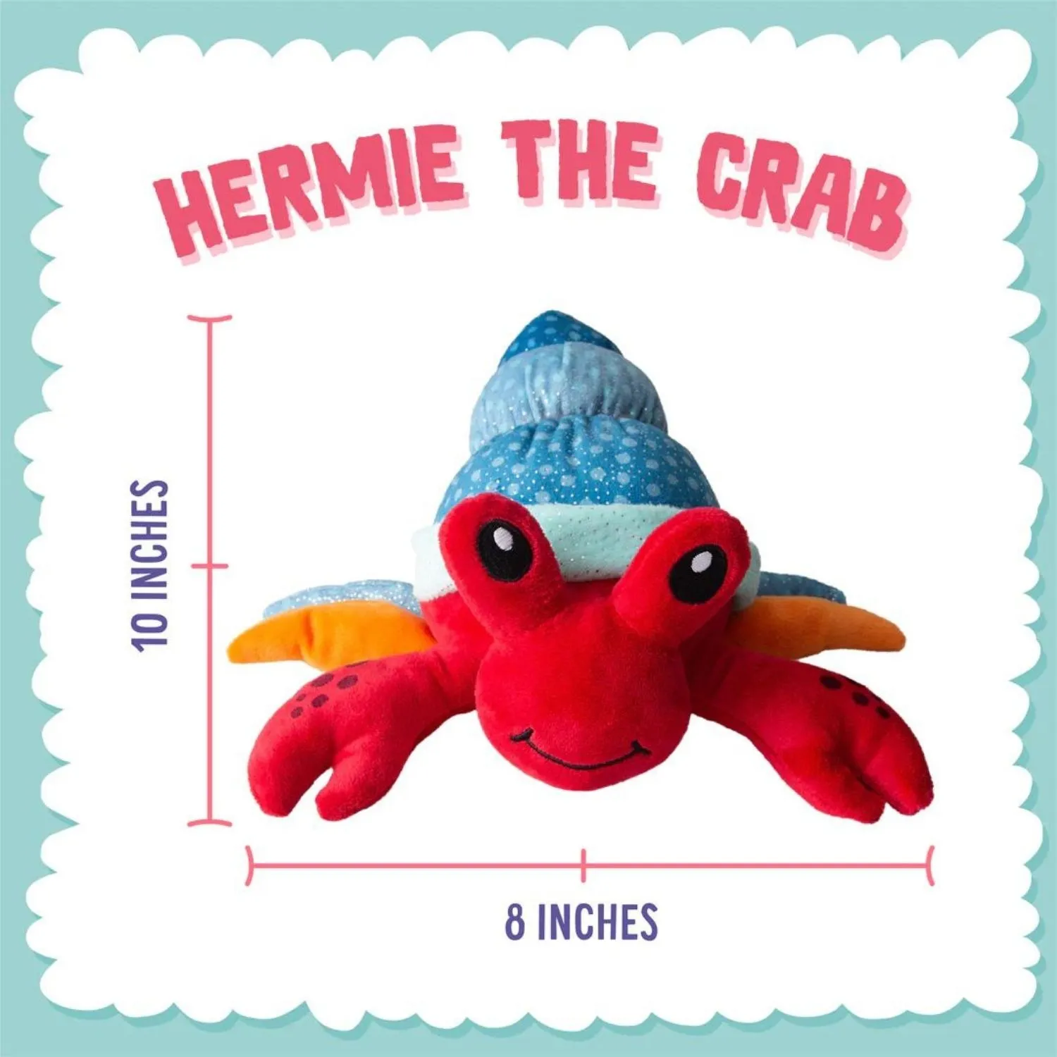 Peluche Para Perro Cangrejo Hermie Snugarooz