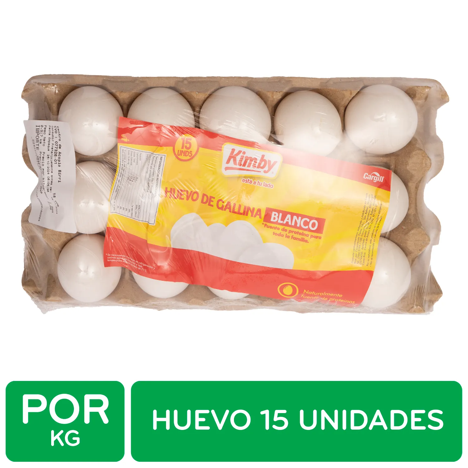 Huevo Blanco 15 Und Pipasa Kilogramo