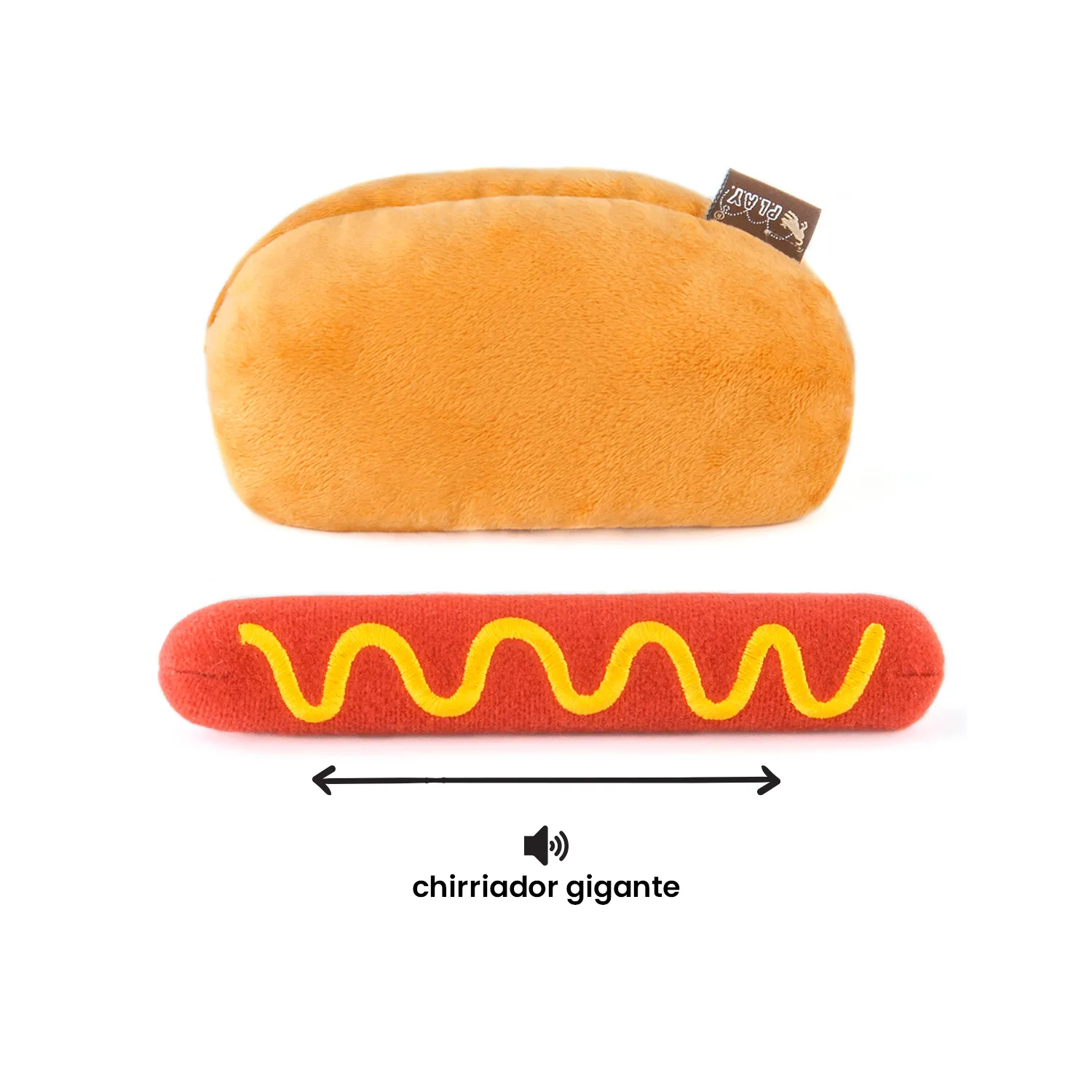 Peluche Hot Dog Desarmable Con Sonido P.l.a.y