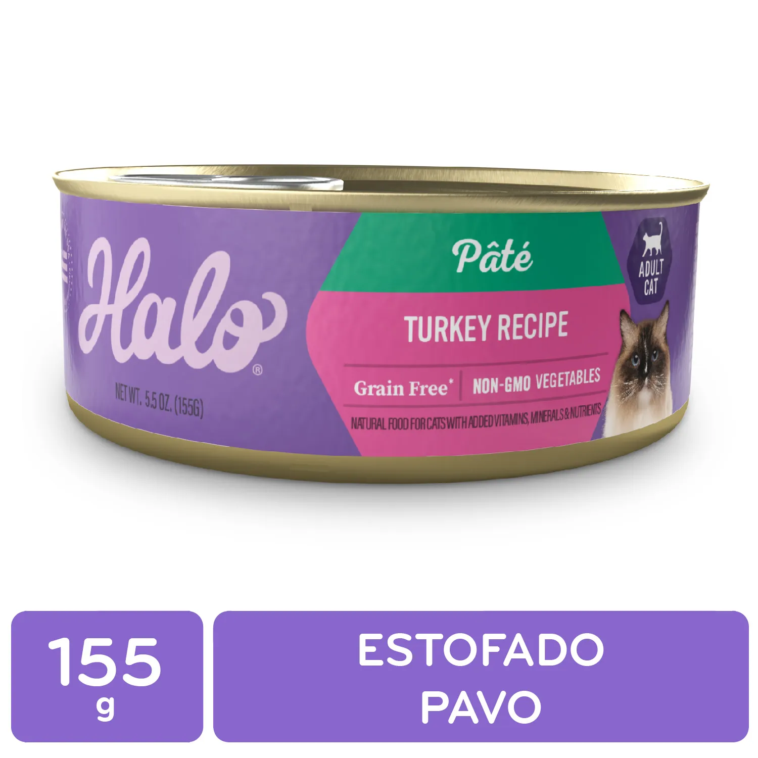 Alimento Gato Humedo Adulto Pavo En Caldo Halo
