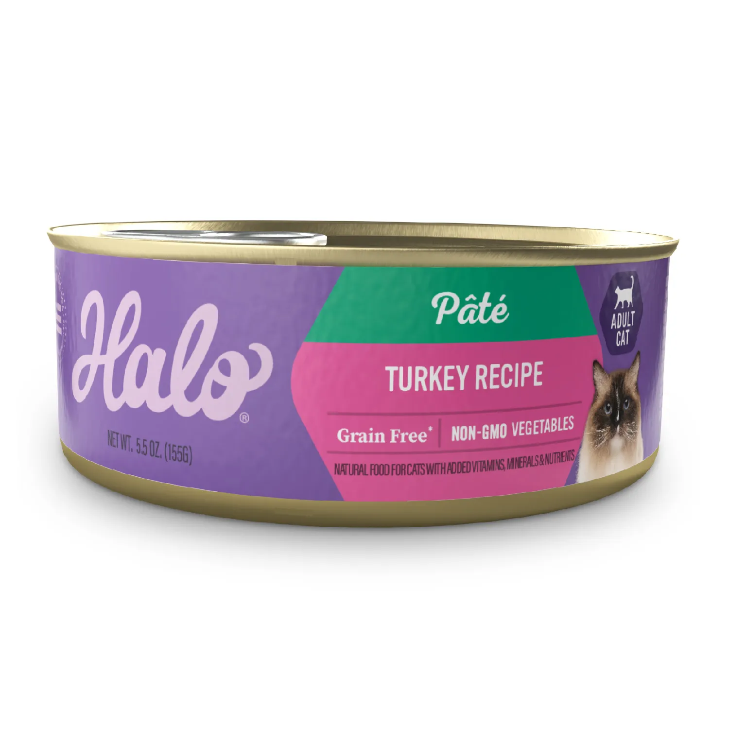 Alimento Gato Humedo Adulto Pavo En Caldo Halo