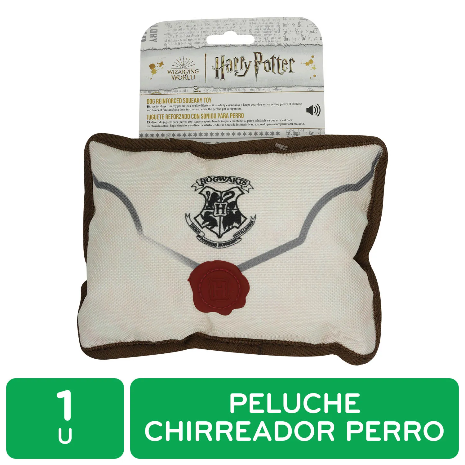 Juguete Sobre Carta Hogwarts Perro Harry Potter