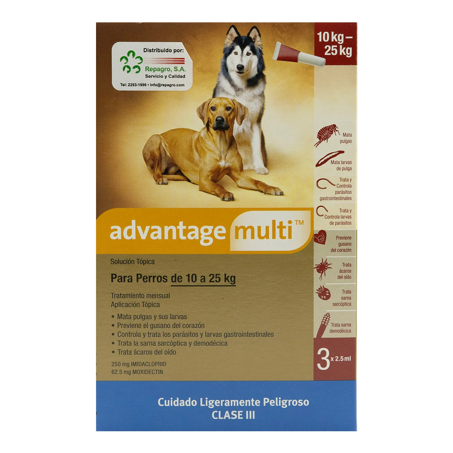 Antipulgas Interno Y Externo Pipeta Perro 10-25 Kg   Advantage