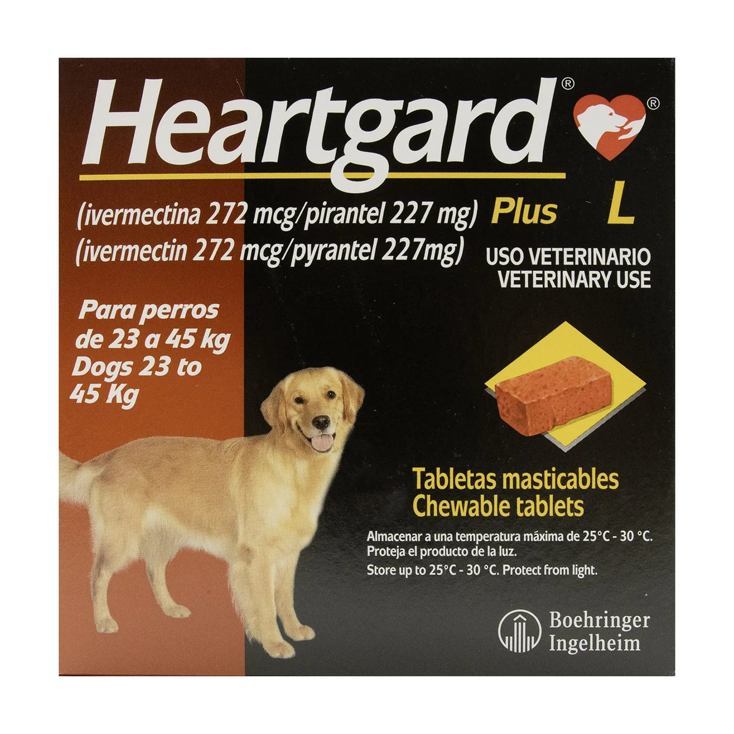 Desparasitante Interno Pastilla Perro 23-45 Kg Heartgard