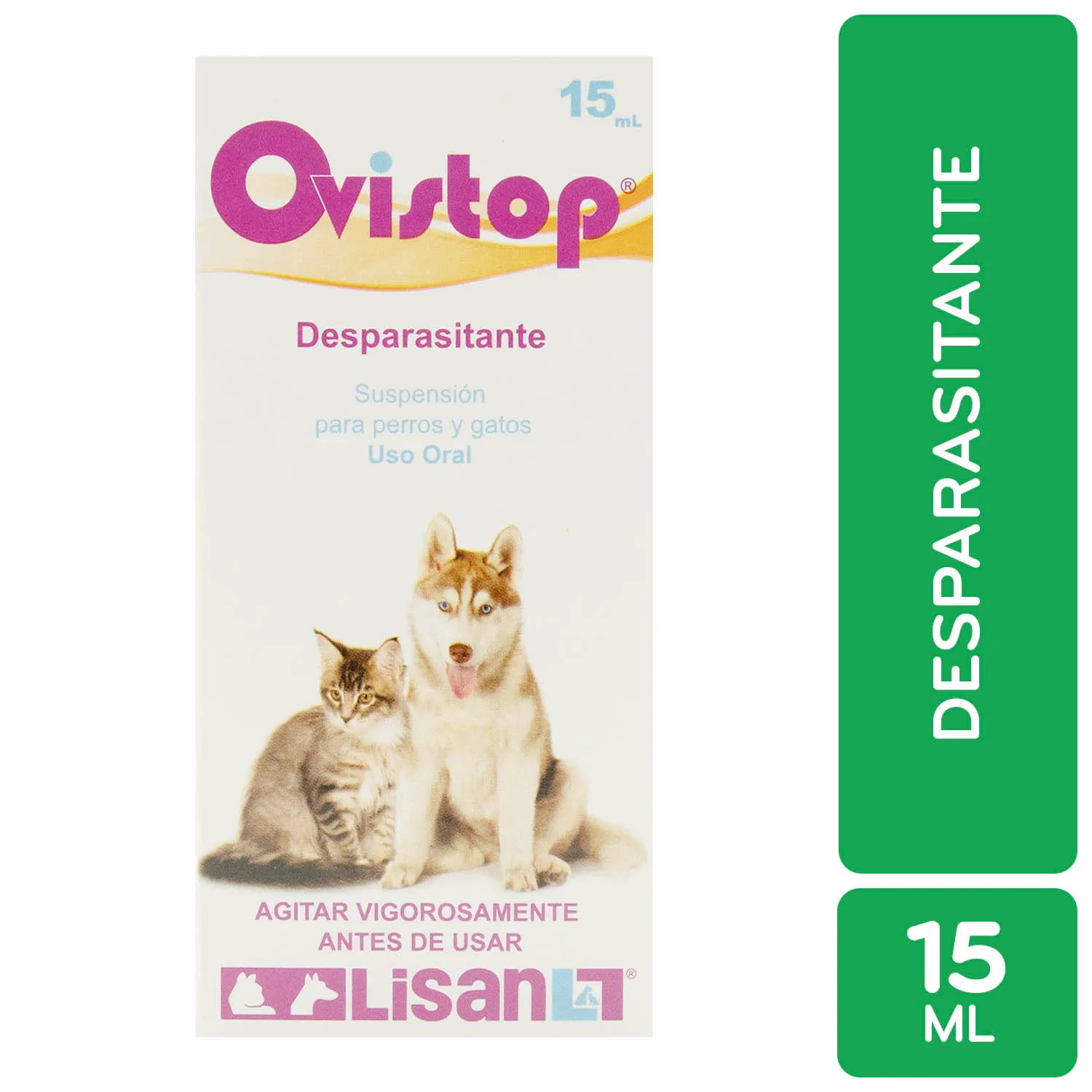 Desparasitante  Amplio Expectro Líquido Cachorro Y Gatito Ovistop Lisan