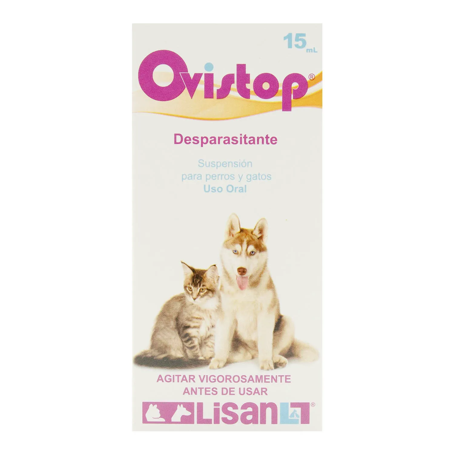 Desparasitante  Amplio Expectro Líquido Cachorro Y Gatito Ovistop Lisan