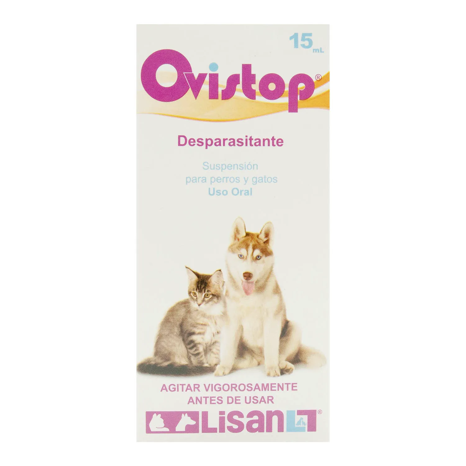 Desparasitante  Amplio Expectro Líquido Cachorro Y Gatito Ovistop Lisan