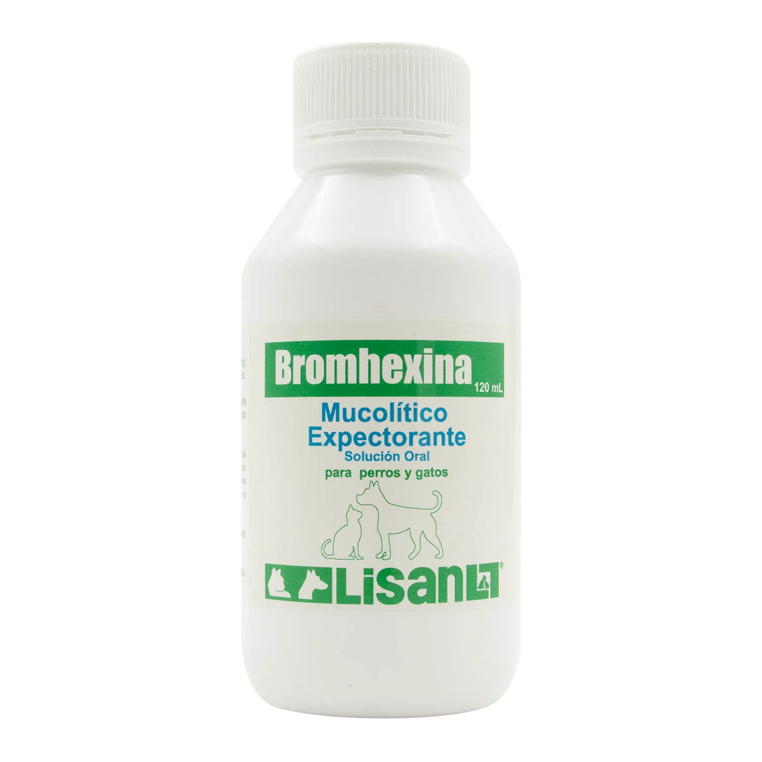 Mucolitico Expectorante Líquido Perro Y Gato Bromhexina Lisan