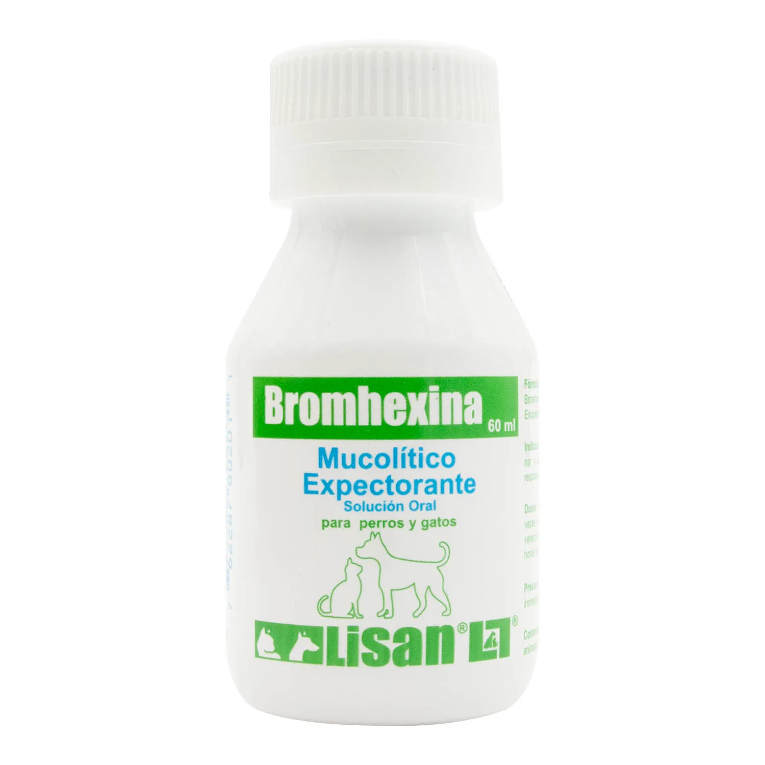 Mucolitico Expectorante Líquido Perro Y Gato Bromhexina Lisan