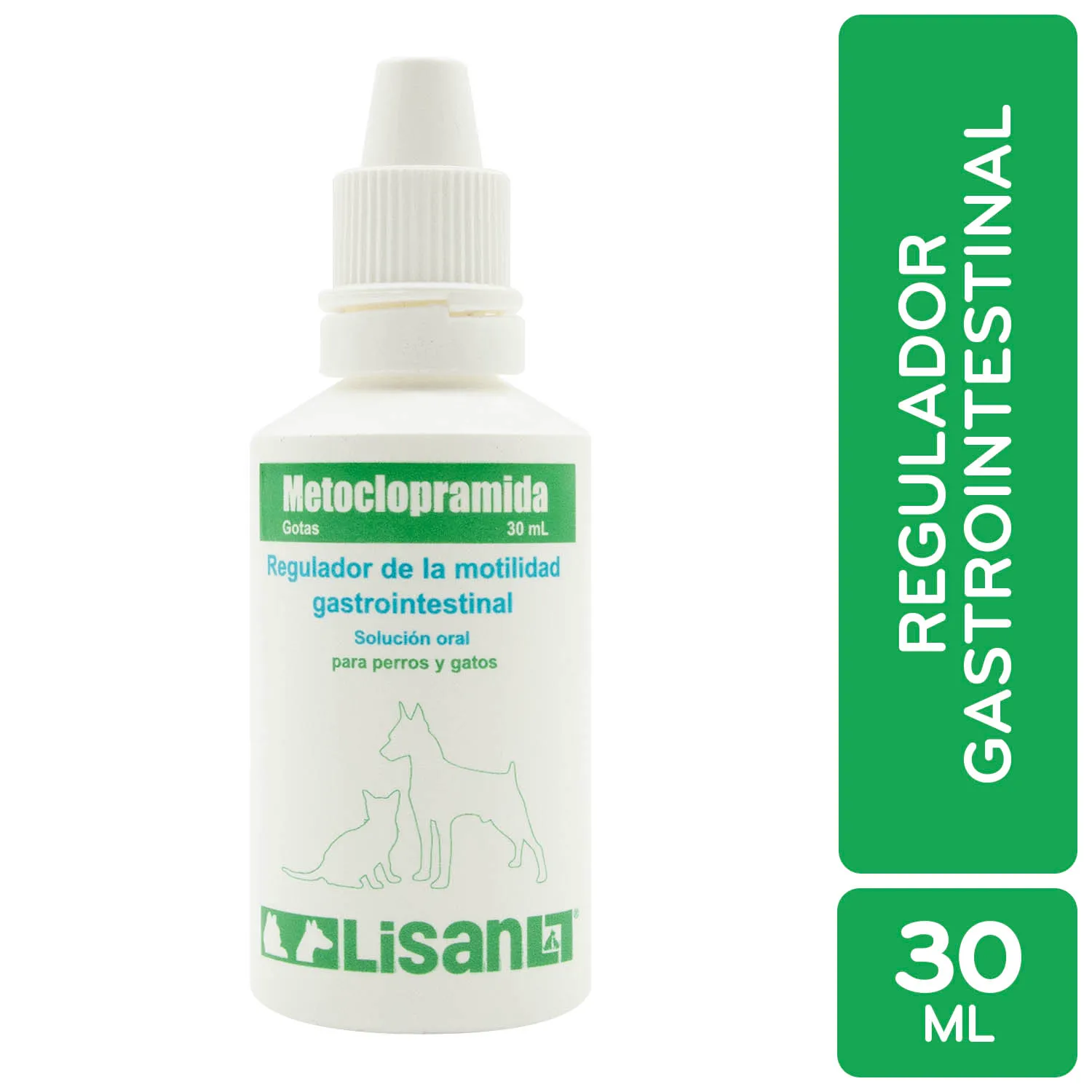 Regulador Motilidad Intestinal Gotas Perro Y Gato Metocloropramida Lisan