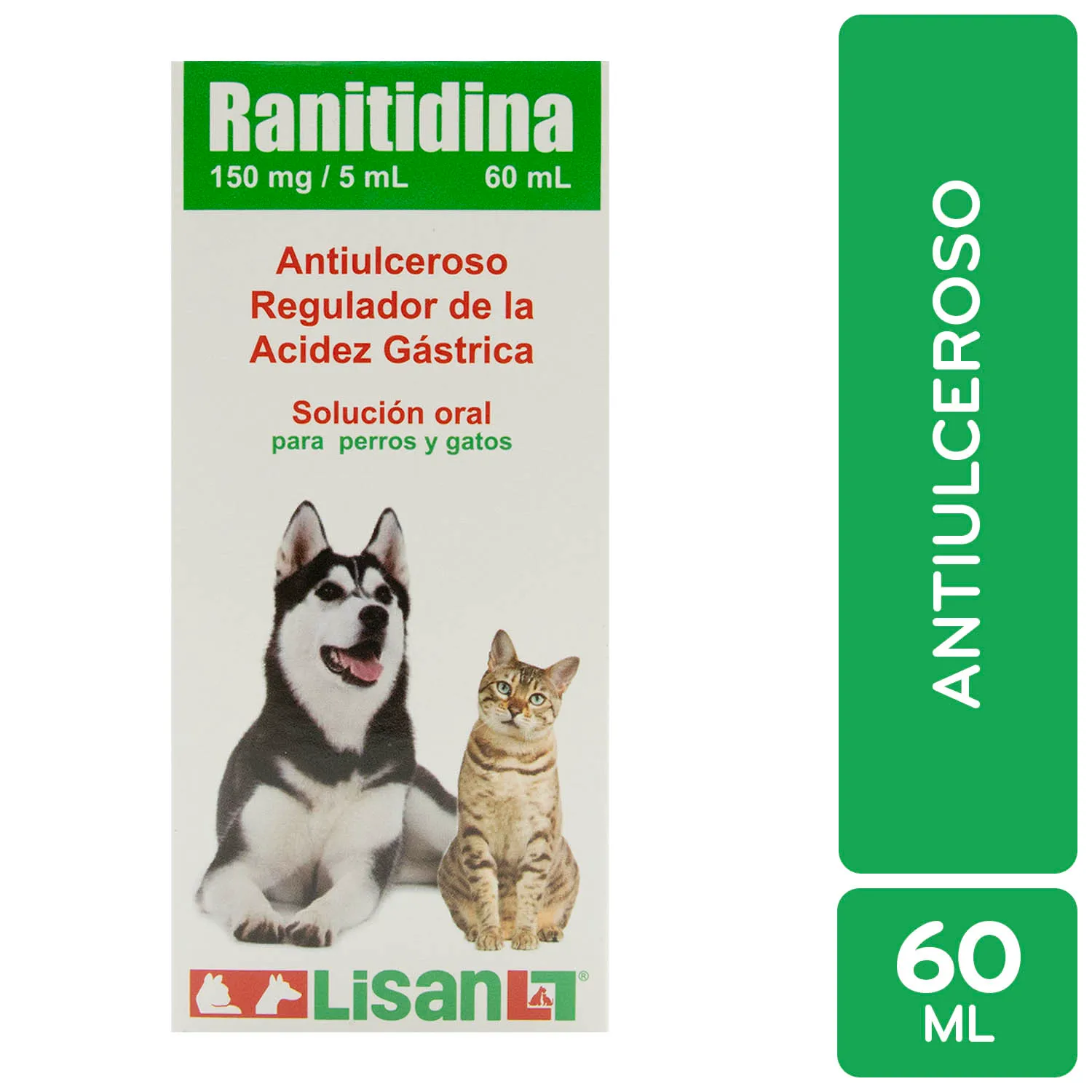 Anti Ácido Líquido Perro Y Gato Ranitidina Lisan