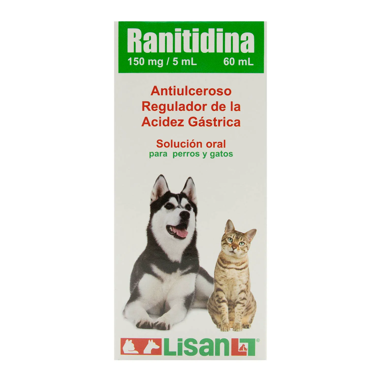 Anti Ácido Líquido Perro Y Gato Ranitidina Lisan