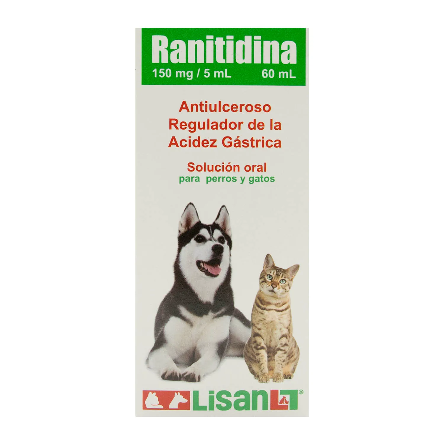 Anti Ácido Líquido Perro Y Gato Ranitidina Lisan