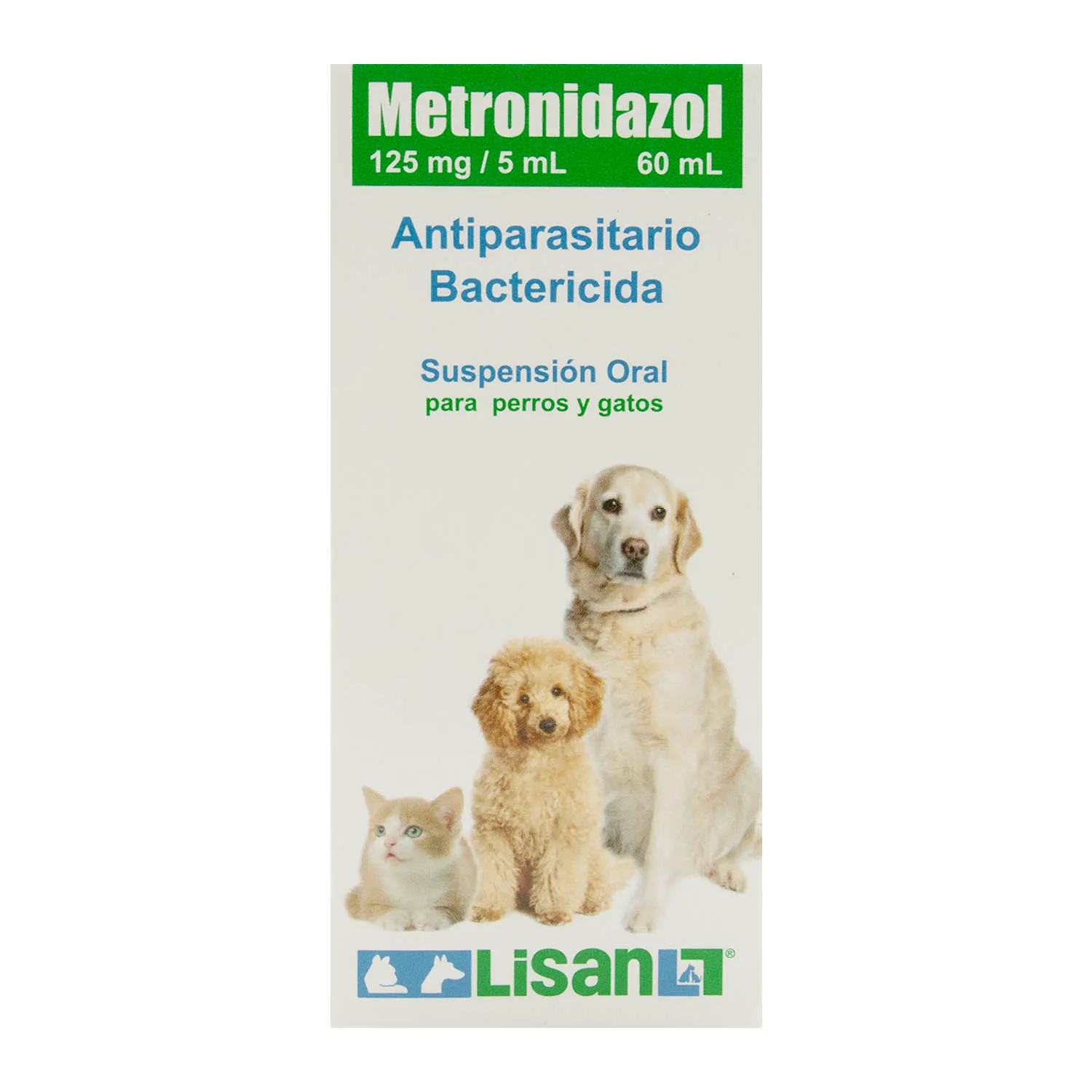 Antiparasitario Liquido Perro Y Gato 125 Mg Metronidazol Lisan