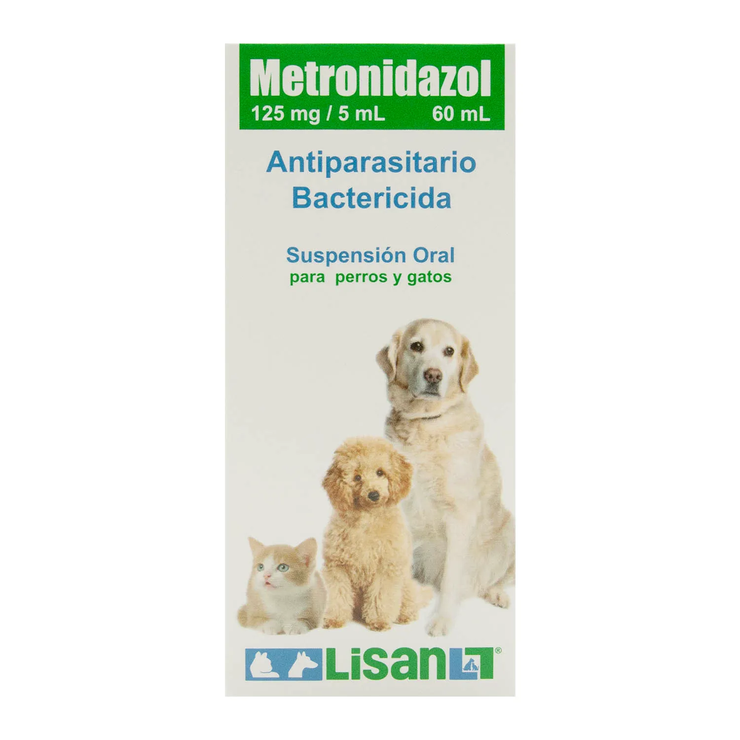 Antiparasitario Liquido Perro Y Gato 125 Mg Metronidazol Lisan