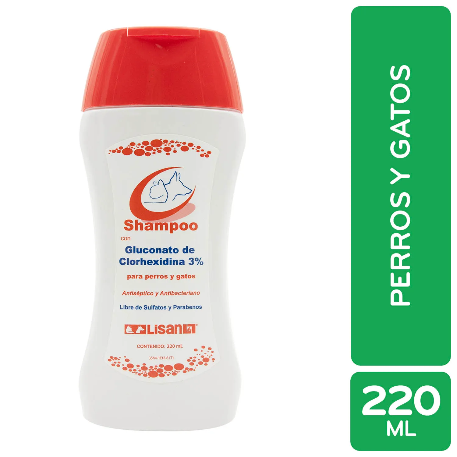 Shampoo Clorhexidina Perro Y Gato Lisan