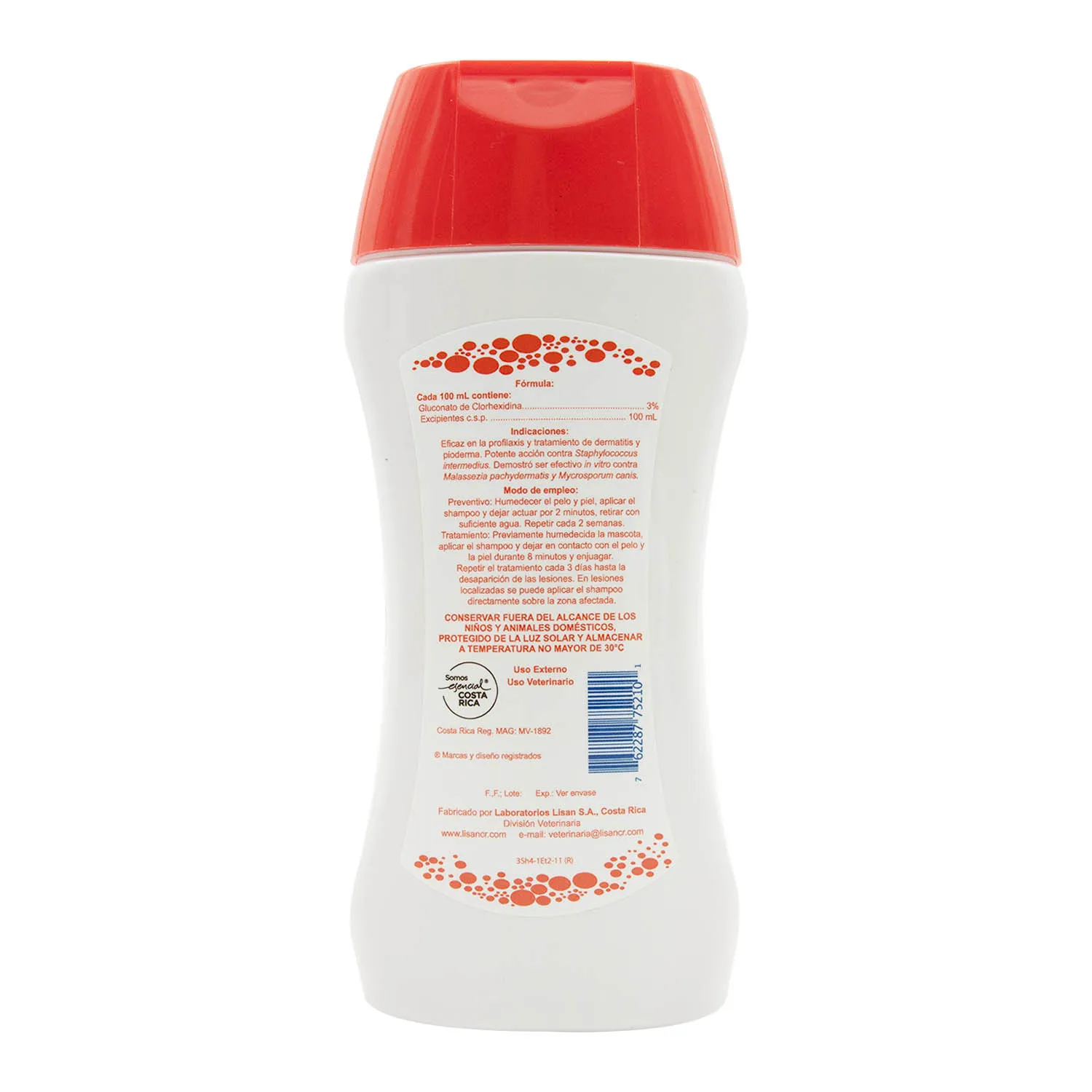 Shampoo Clorhexidina Perro Y Gato Lisan