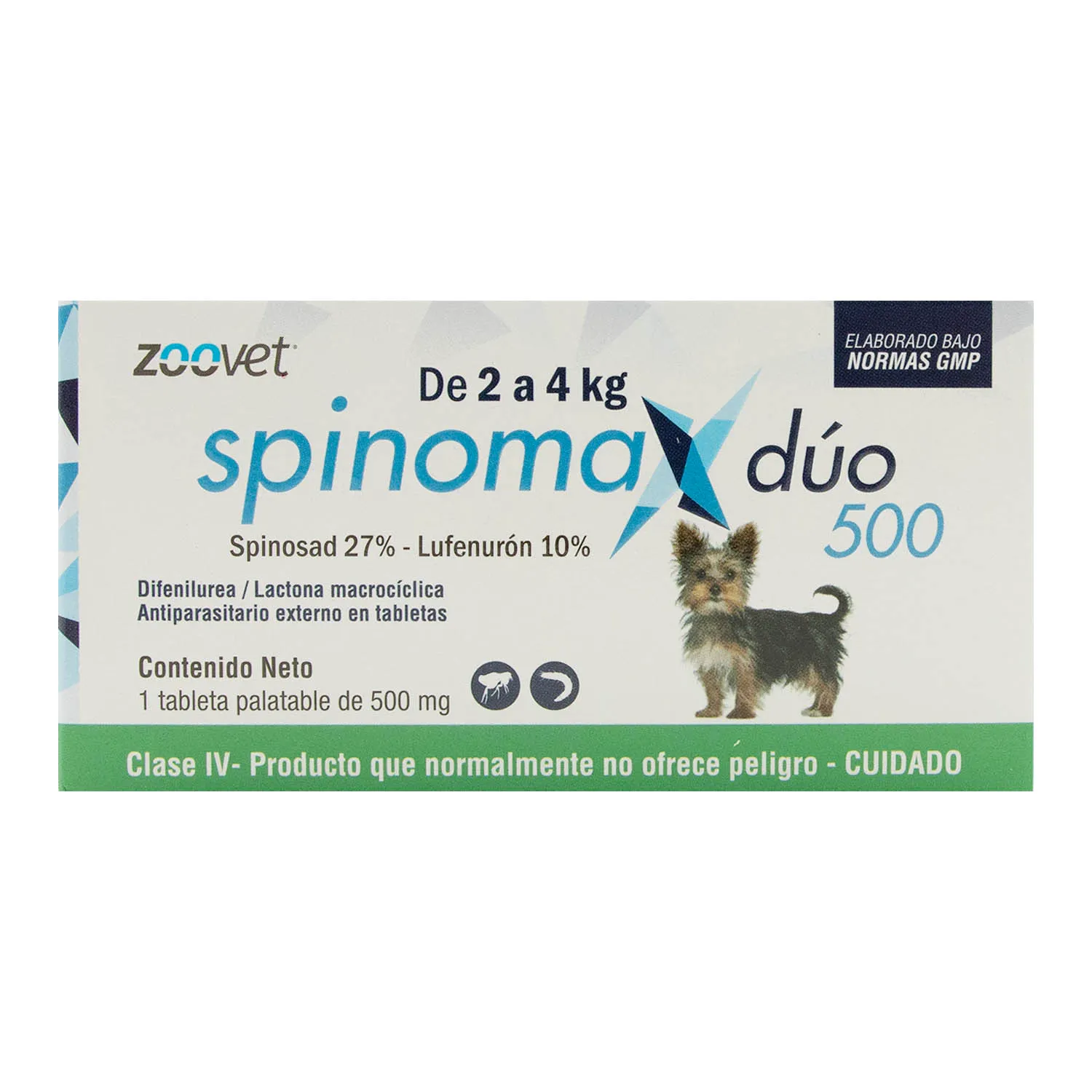 Antipulgas Pastilla 2 A 4 Kg Perro Spinomax