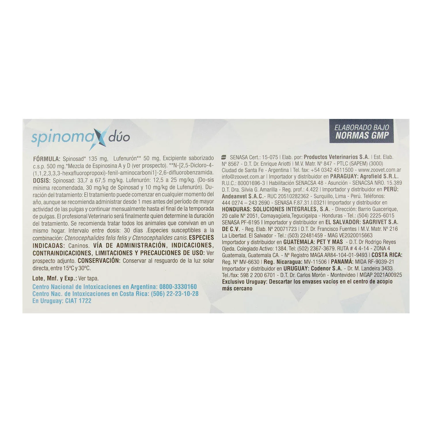 Antipulgas Pastilla 2 A 4 Kg Perro Spinomax