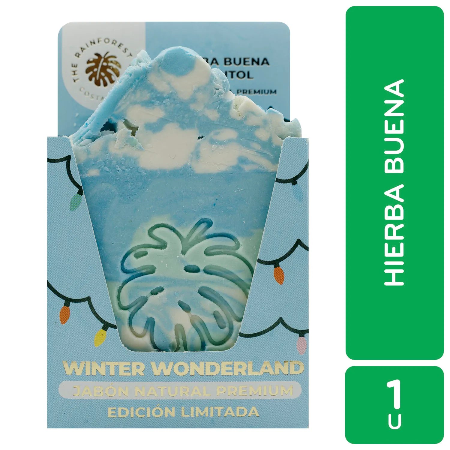 Jabon Artesanal Hierba Buena Mentol Winter Wonderland The Rainforest Lab