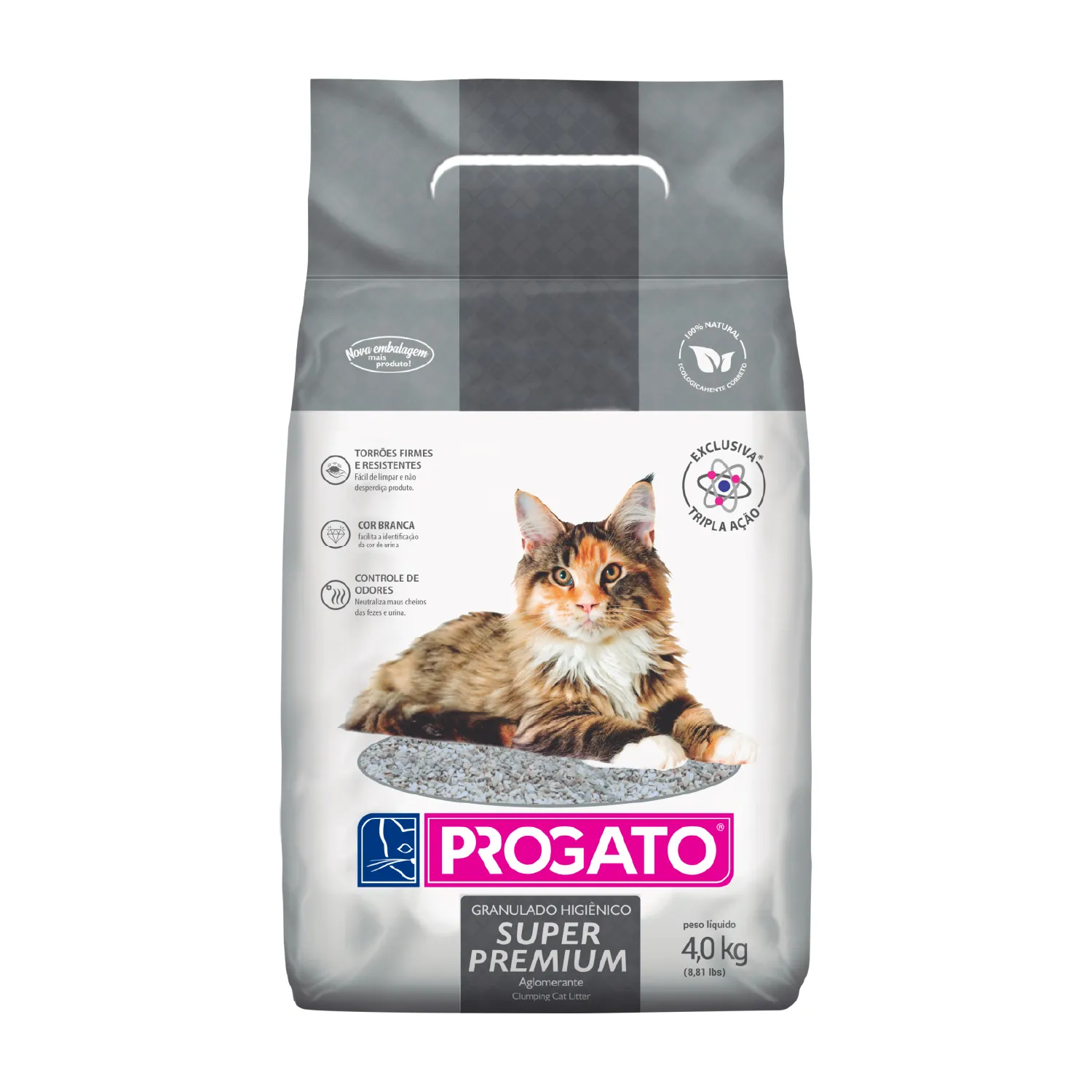 Arena Para Gato Super Premium Aglutinante Progato