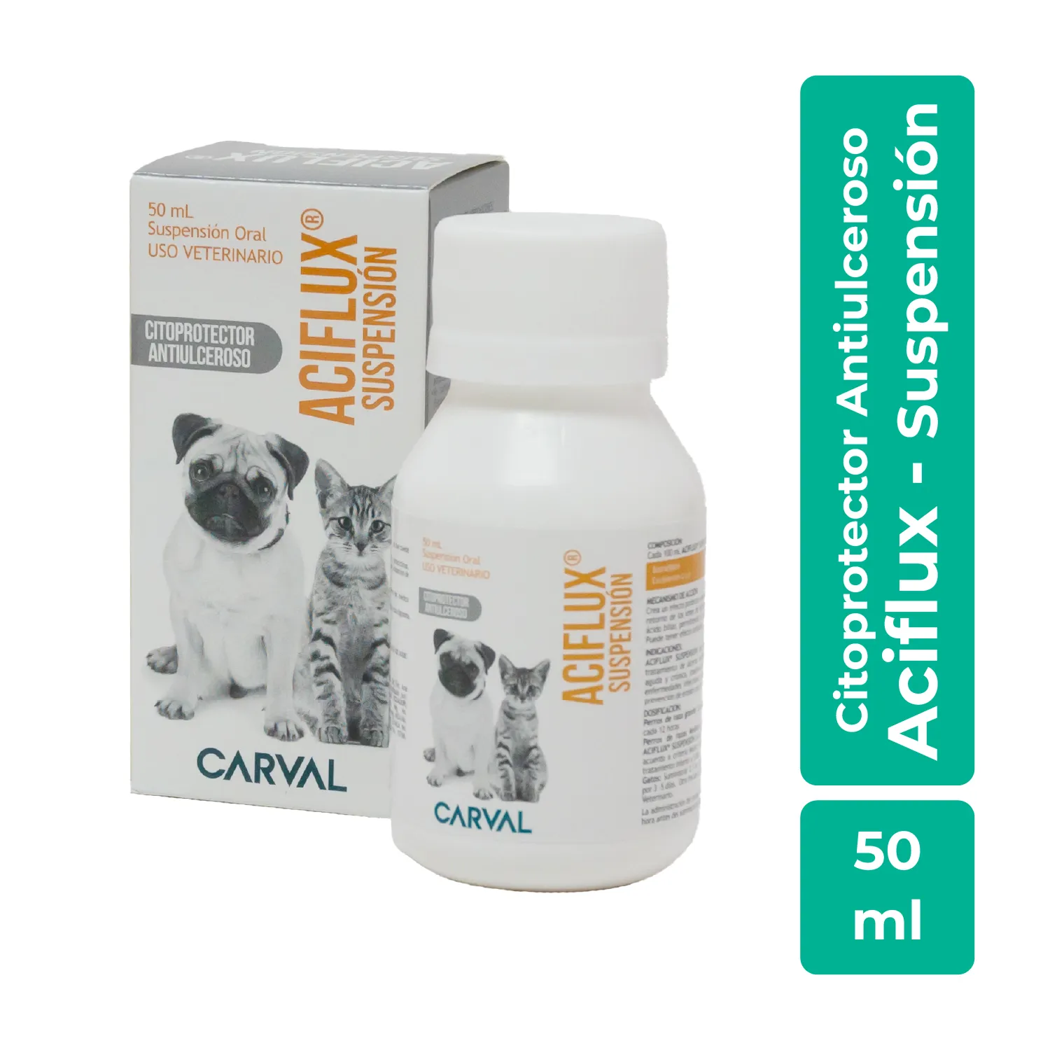 Protector Mucosa Gástrica Suspensión Líquida Perro Y Gato Carval