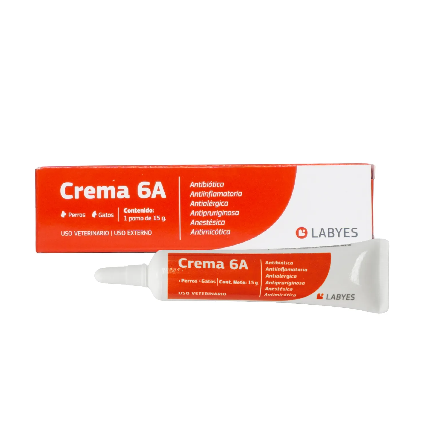 Antibiótico Antiinflamatorio Crema Perro Y Gato Labyes
