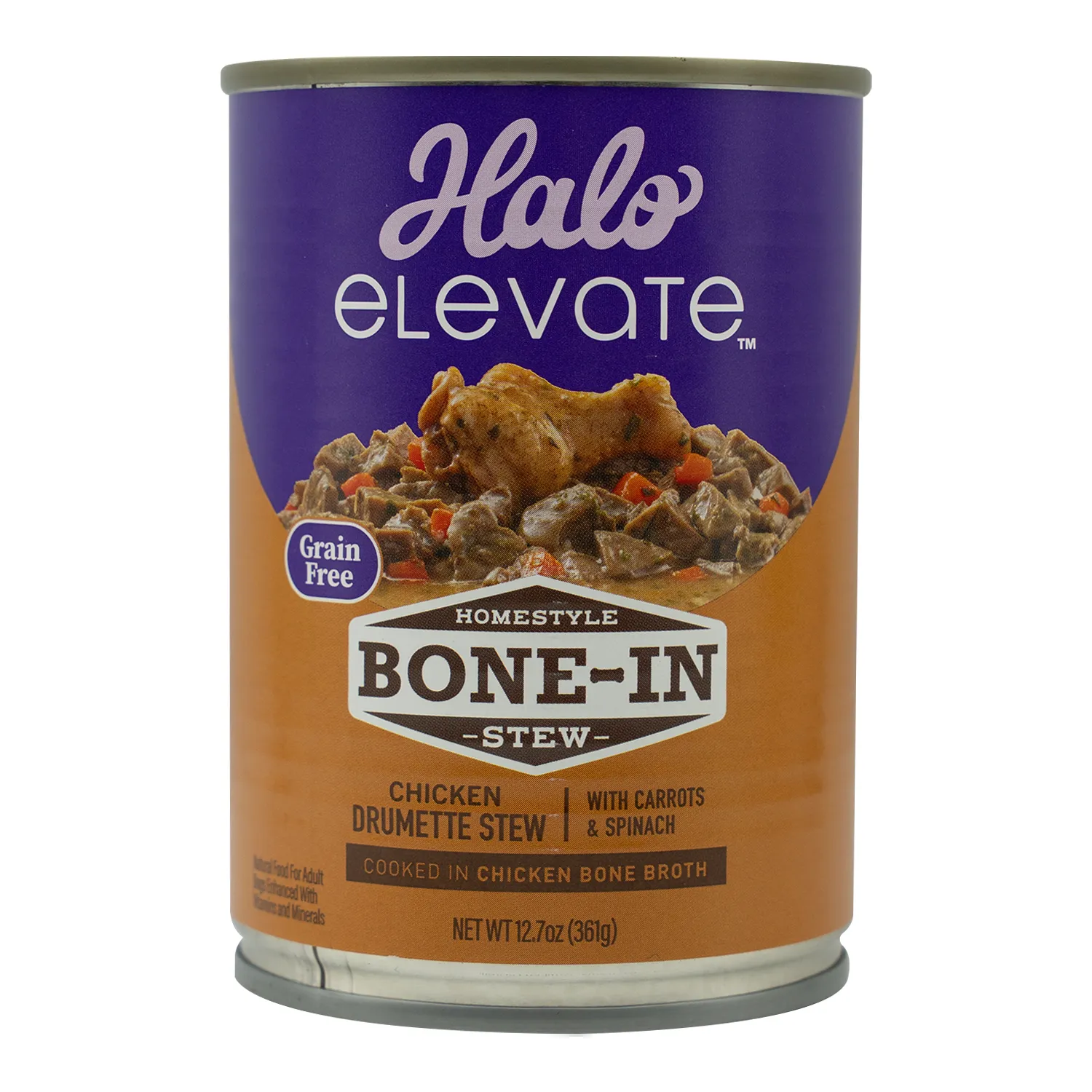 Alimento Perro Humedo Pollo Zanahoria Y Espinaca Adulto Halo