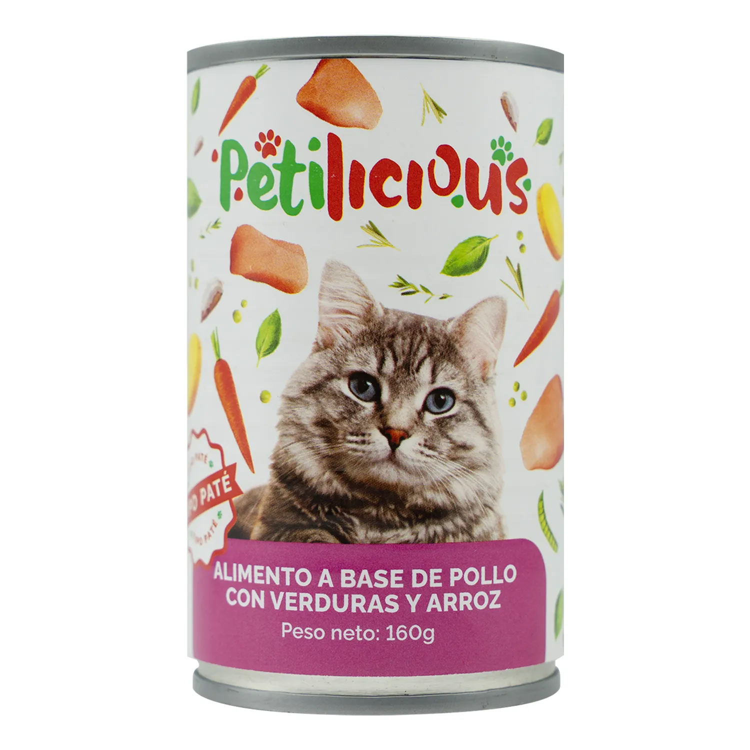 Alimento Gato Humedo Pate Pollo Y Verduras Petilicious