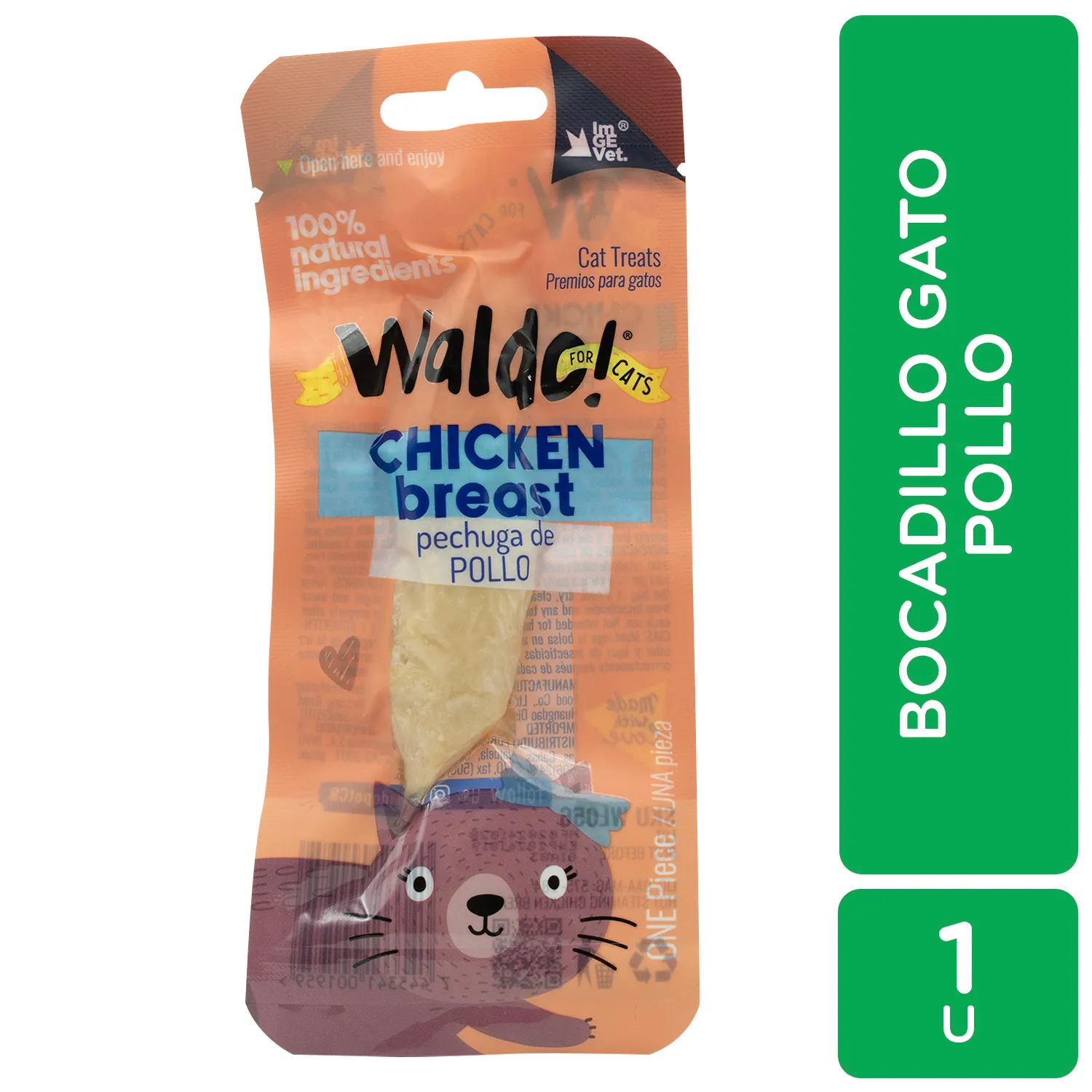 Bocadillo 100% Natural Pollo Waldo