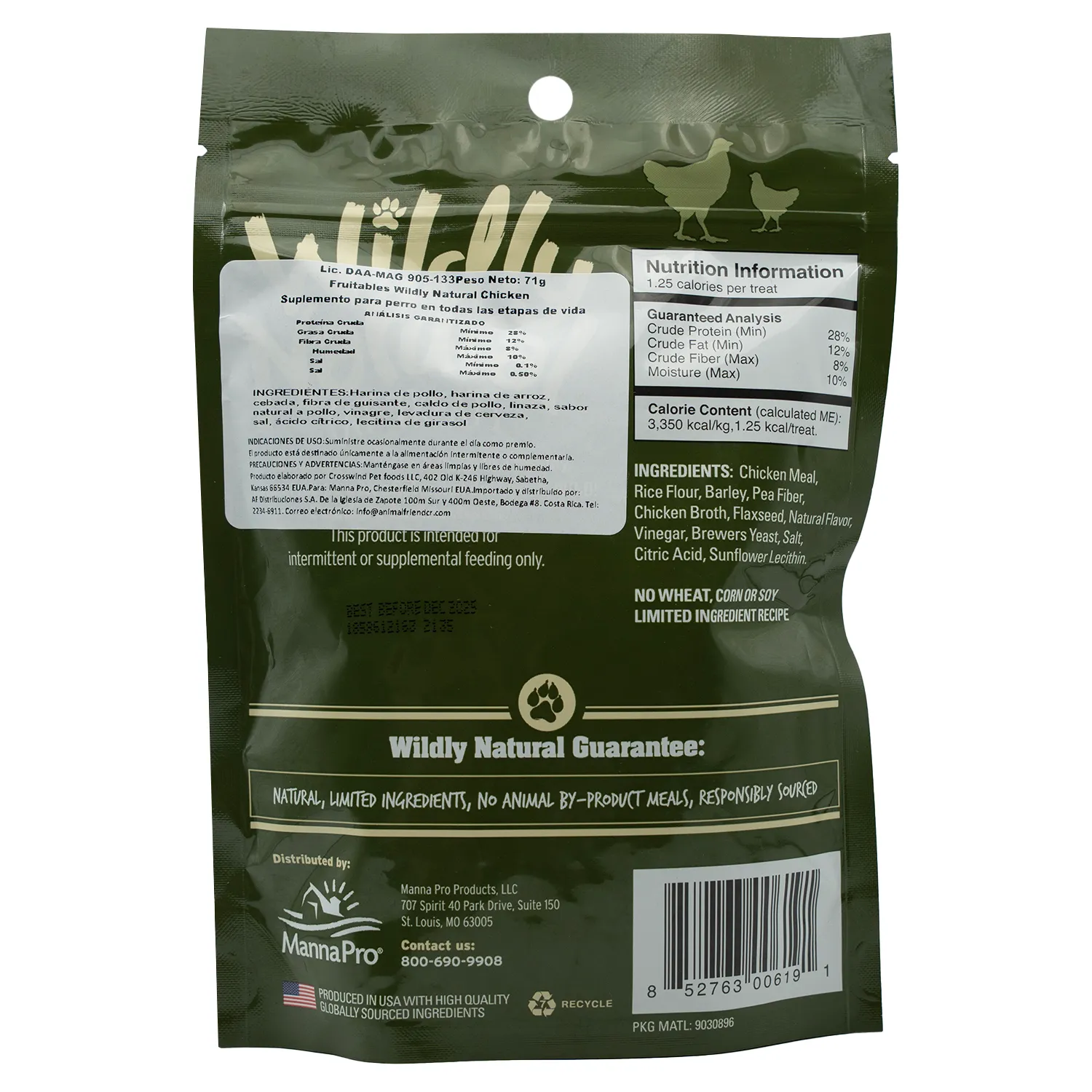 Alimento Gato Bocadillo Pollo Wildly Natural