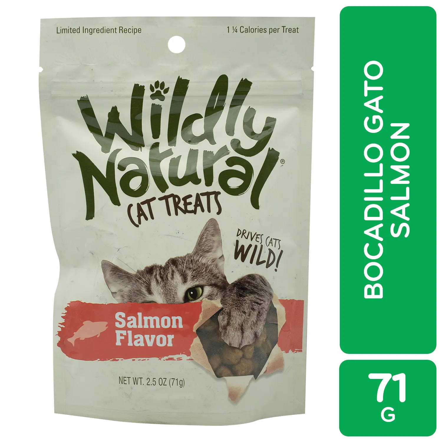 Alimento Gato Bocadillo Salmon Wildly Natural
