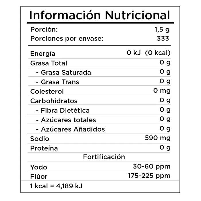 Sal Parrillera Auto Selección Frasco 500 G