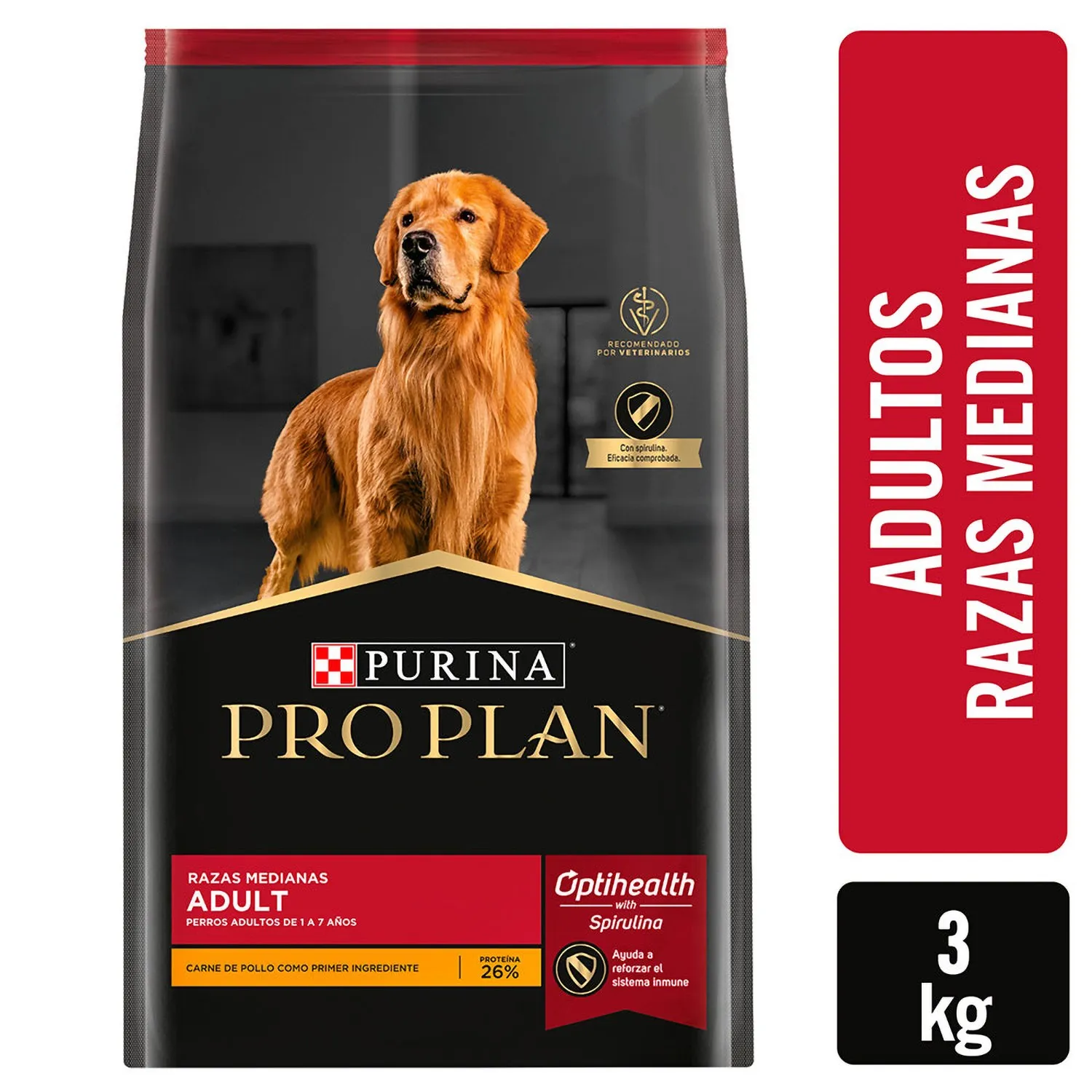 Alimento Perro Adulto Seco Pollo Raza Mediana Pro Plan