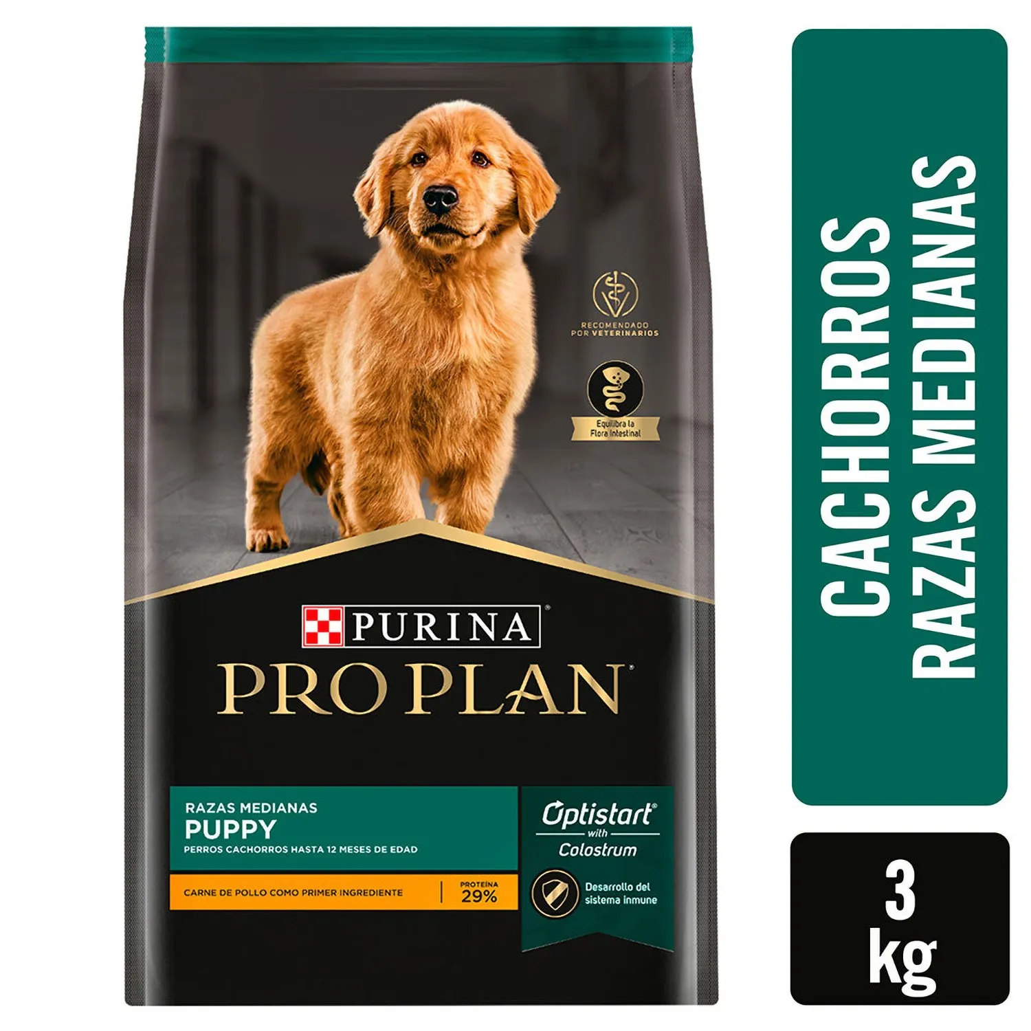 Alimento Perro Cachorro Seco Pollo Raza Mediana Pro Plan