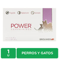 Antipulgas Pastilla Perro Y Gato 2.5 - 5 Kg / 2-3kg Power Brouwer