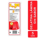 Gelatina Lamina Sin Sabor A.m Paquete 12 G