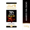 Chocolate Negro 70% Lindt Paquete 100 G