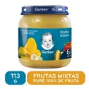 Colado Vidrio Fruta Mixta Gerber Frasco 113 G