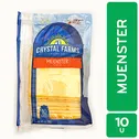 Queso Muenster Rebanado 10u Crystal Farms