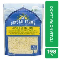 Queso Italiano Rallado Crystal Farms Paquete 226 G